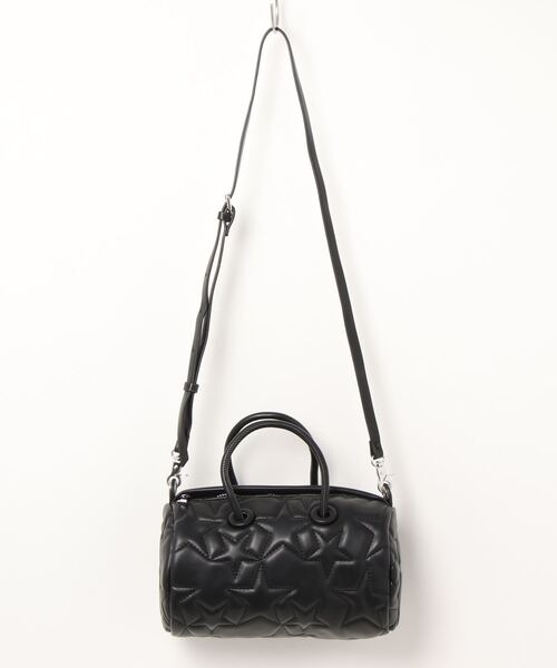 Casselini（キャセリーニ）の「キルティングドラムバッグ（ドラムバッグ・レディース・ブラック/シルバー・ONE SIZE）」の12枚目の写真