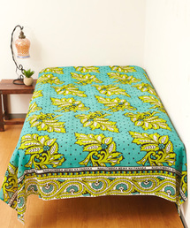 チャイハネ（チャイハネ）の「【チャイハネ】アフリカン・カンガ柄ベッドカバー シングルサイズ（寝具）」