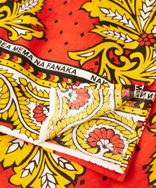 チャイハネ】アフリカン・カンガ柄ベッドカバー シングルサイズ（寝具