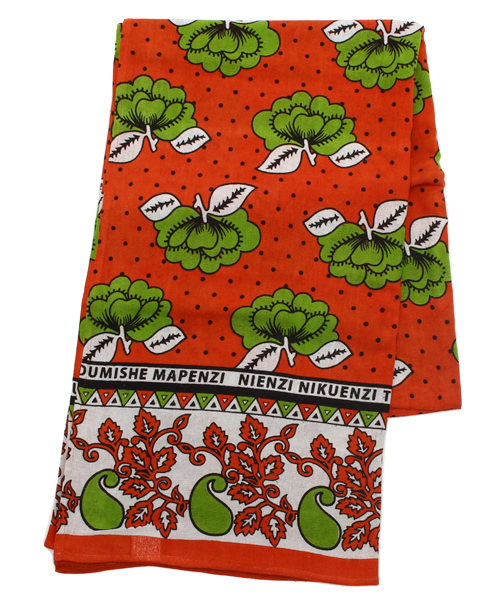 チャイハネ】アフリカン・カンガ柄ベッドカバー シングルサイズ（寝具