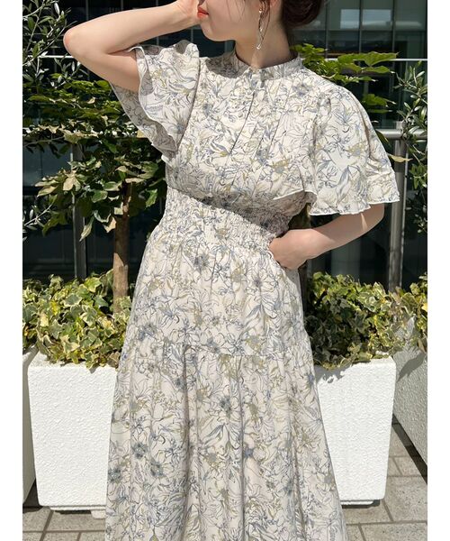 dazzlin(ダズリン)の「バックリボンプリントワンピース(ワンピース・レディース・オフホワイト/ブラック/イエロー/グリーン・FREE)」の6枚目の写真