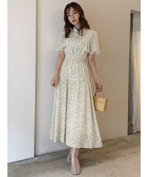 dazzlin(ダズリン)の「バックリボンプリントワンピース(ワンピース・レディース・オフホワイト/ブラック/イエロー/グリーン・FREE)」の10枚目の写真