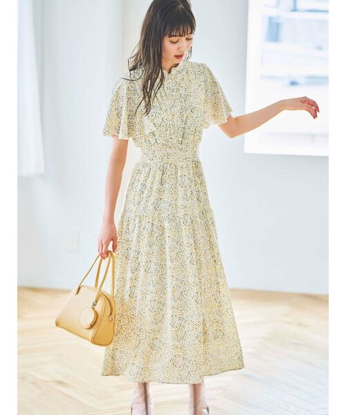 dazzlin(ダズリン)の「バックリボンプリントワンピース(ワンピース・レディース・オフホワイト/ブラック/イエロー/グリーン・FREE)」の4枚目の写真