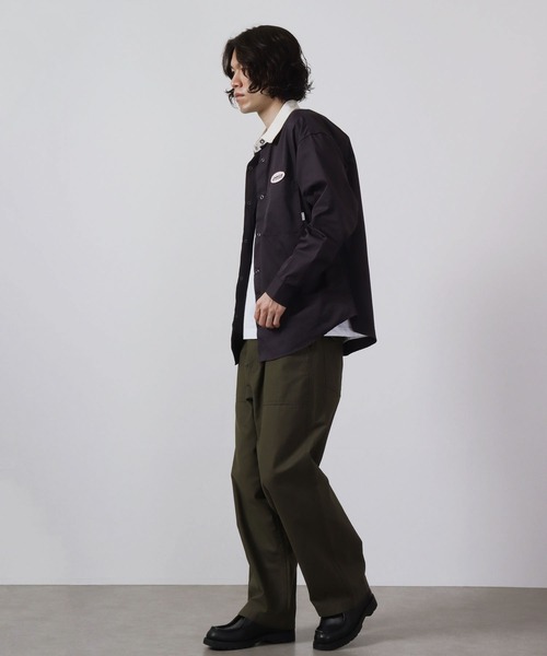 Limited Line Naive Magic（リミテッドラインナイーブマジック）の「レトロワッペン刺繍ルーズクレリックワークシャツ（シャツ/ブラウス・メンズ・アイボリー/ブルー/グリーン/オレンジ/チャコールグレー・M/L）」の17枚目の写真