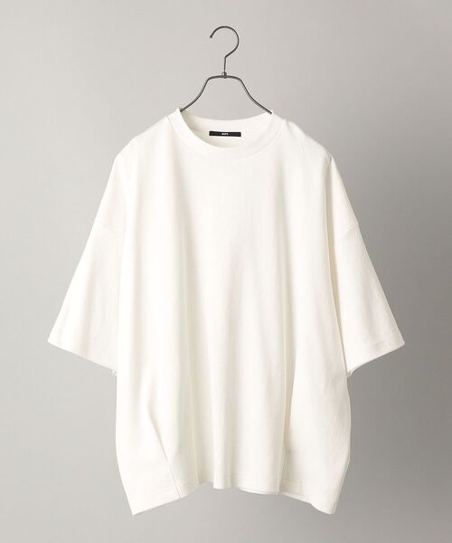 SHIPS(シップス)の「*SHIPS: ビッグシルエット スムース タック Tシャツ(Tシャツ/カットソー・メンズ・ホワイト/ベージュ/ダークグレー/ラベンダー・SMALL/MEDIUM/LARGE)」の2枚目の写真