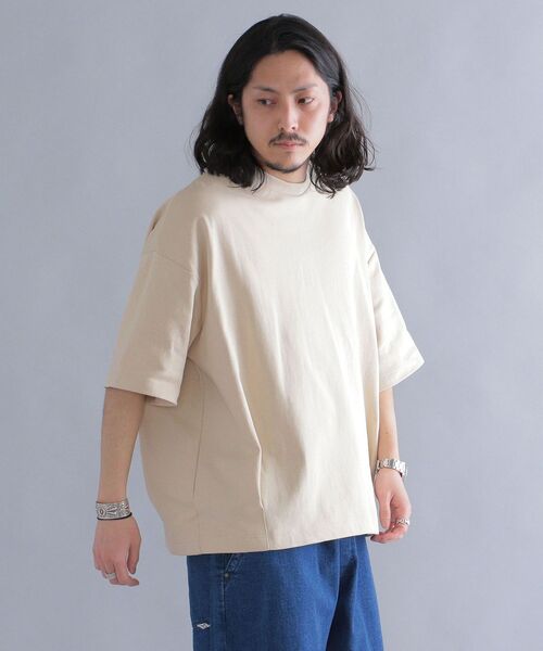 SHIPS(シップス)の「*SHIPS: ビッグシルエット スムース タック Tシャツ(Tシャツ/カットソー・メンズ・ホワイト/ベージュ/ダークグレー/ラベンダー・SMALL/MEDIUM/LARGE)」の19枚目の写真
