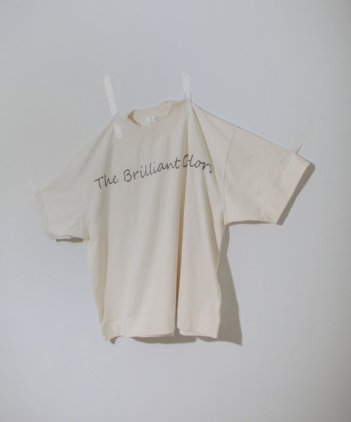 NILWAY(ニルウェイ)の「ビビットカラーベーシックプリント半袖ビッグTee(Tシャツ/カットソー・メンズ・ホワイト/ブラック/ブルー/グリーン/マスタード/グレイッシュベージュ・MEDIUM/LARGE)」の2枚目の写真