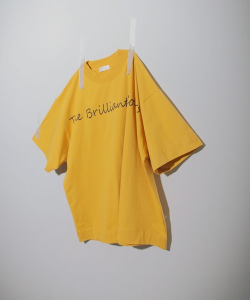 NILWAY(ニルウェイ)の「ビビットカラーベーシックプリント半袖ビッグTee(Tシャツ/カットソー・メンズ・ホワイト/ブラック/ブルー/グリーン/マスタード/グレイッシュベージュ・MEDIUM/LARGE)」の6枚目の写真