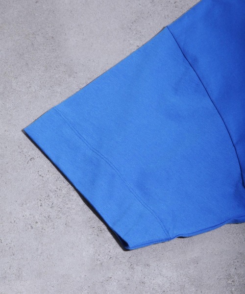 NILWAY(ニルウェイ)の「ビビットカラーベーシックプリント半袖ビッグTee(Tシャツ/カットソー・メンズ・ホワイト/ブラック/ブルー/グリーン/マスタード/グレイッシュベージュ・MEDIUM/LARGE)」の15枚目の写真