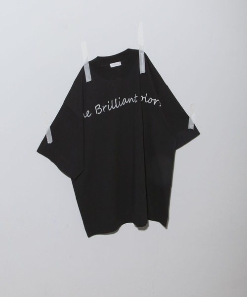 NILWAY(ニルウェイ)の「ビビットカラーベーシックプリント半袖ビッグTee(Tシャツ/カットソー・メンズ・ホワイト/ブラック/ブルー/グリーン/マスタード/グレイッシュベージュ・MEDIUM/LARGE)」の8枚目の写真