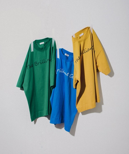 NILWAY(ニルウェイ)の「ビビットカラーベーシックプリント半袖ビッグTee(Tシャツ/カットソー・メンズ・ホワイト/ブラック/ブルー/グリーン/マスタード/グレイッシュベージュ・MEDIUM/LARGE)」の18枚目の写真