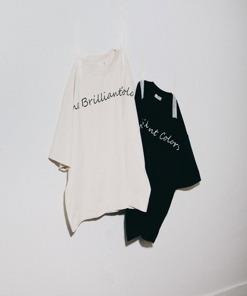 NILWAY(ニルウェイ)の「ビビットカラーベーシックプリント半袖ビッグTee(Tシャツ/カットソー・メンズ・ホワイト/ブラック/ブルー/グリーン/マスタード/グレイッシュベージュ・MEDIUM/LARGE)」の19枚目の写真