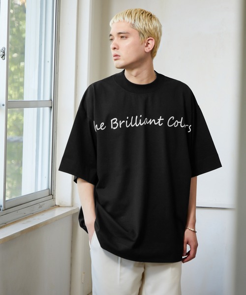 NILWAY(ニルウェイ)の「ビビットカラーベーシックプリント半袖ビッグTee(Tシャツ/カットソー・メンズ・ホワイト/ブラック/ブルー/グリーン/マスタード/グレイッシュベージュ・MEDIUM/LARGE)」の21枚目の写真