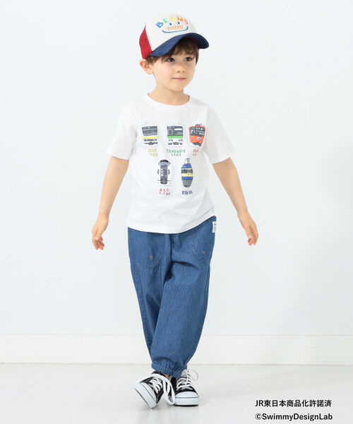 BEAMS mini（ビームスミニ）の「BEAMS mini / JR フロントプリントTシャツ 22S（90～150㎝）（Tシャツ/カットソー・キッズ・オフホワイト/ライトグレー/ネイビー・130/90/110/120/140/100/150）」の12枚目の写真