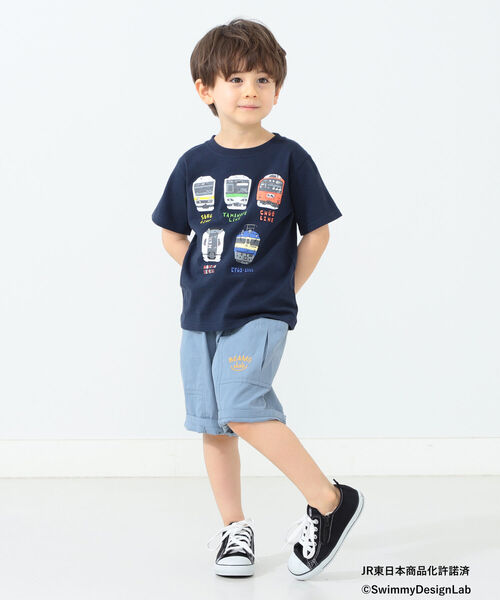 BEAMS mini（ビームスミニ）の「BEAMS mini / JR フロントプリントTシャツ 22S（90～150㎝）（Tシャツ/カットソー・キッズ・オフホワイト/ライトグレー/ネイビー・130/90/110/120/140/100/150）」の19枚目の写真