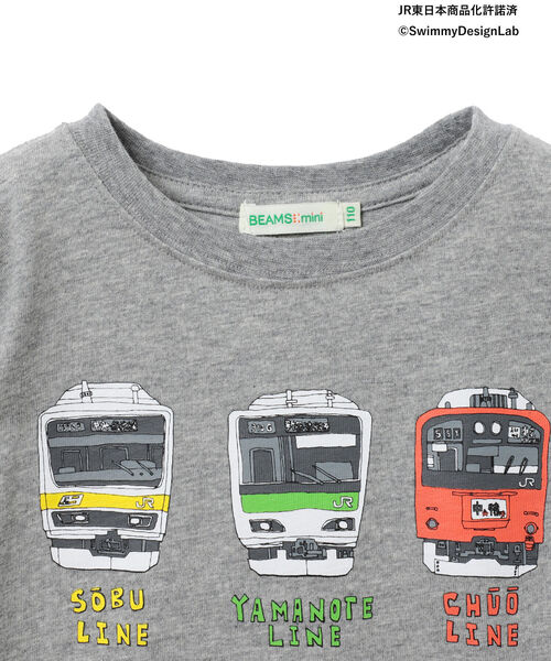 BEAMS mini（ビームスミニ）の「BEAMS mini / JR フロントプリントTシャツ 22S（90～150㎝）（Tシャツ/カットソー・キッズ・オフホワイト/ライトグレー/ネイビー・130/90/110/120/140/100/150）」の20枚目の写真