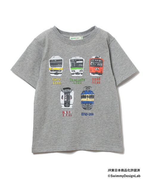 BEAMS mini（ビームスミニ）の「BEAMS mini / JR フロントプリントTシャツ 22S（90～150㎝）（Tシャツ/カットソー・キッズ・オフホワイト/ライトグレー/ネイビー・130/90/110/120/140/100/150）」の21枚目の写真