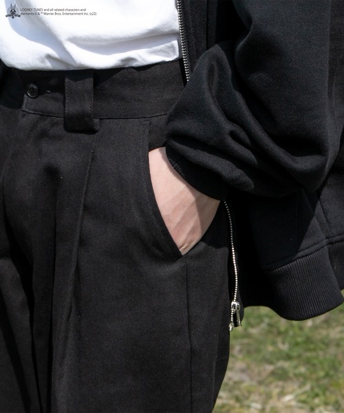 kutir（クティール）の「【LOONEY TUNESコラボ】バックポケット刺繍パンツ（チノパンツ・メンズ・ブラック/ベージュ/グリーン・SMALL/MEDIUM/LARGE）」の11枚目の写真