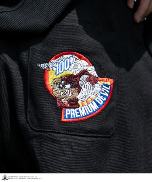 kutir（クティール）の「【LOONEY TUNESコラボ】バックポケット刺繍パンツ（チノパンツ・メンズ・ブラック/ベージュ/グリーン・SMALL/MEDIUM/LARGE）」の12枚目の写真