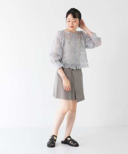 KBF（ケイビーエフ）の「オーガンジーフラワークロップドブラウス（シャツ/ブラウス・レディース・ホワイト系その他/ブラック系その他/グレー系その他・ONE）」の8枚目の写真
