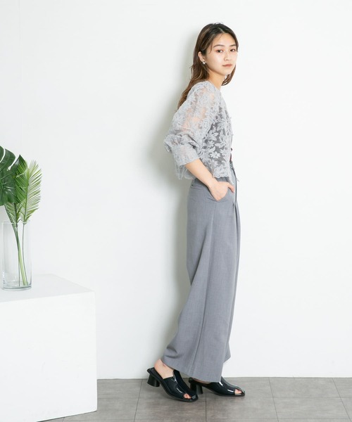 KBF（ケイビーエフ）の「オーガンジーフラワークロップドブラウス（シャツ/ブラウス・レディース・ホワイト系その他/ブラック系その他/グレー系その他・ONE）」の21枚目の写真