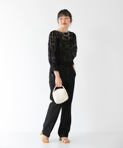 KBF（ケイビーエフ）の「オーガンジーフラワークロップドブラウス（シャツ/ブラウス・レディース・ホワイト系その他/ブラック系その他/グレー系その他・ONE）」の13枚目の写真