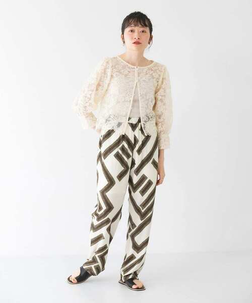 KBF（ケイビーエフ）の「オーガンジーフラワークロップドブラウス（シャツ/ブラウス・レディース・ホワイト系その他/ブラック系その他/グレー系その他・ONE）」の7枚目の写真