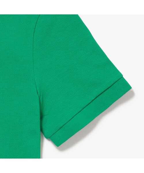 LACOSTE L!VE（ラコステライブ）の「ラコステライブ 6つボタンストレッチポロシャツ（ポロシャツ・レディース・ボルドー/ベビーピンク/グリーン・38/36/34）」の4枚目の写真