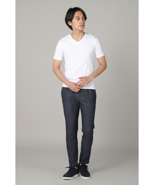 HIGH STREET(ハイストリート)の「HIGH STREET∴ハイテンションデニムプリントイージーパンツ(デニムパンツ・メンズ・ネイビー/ブラック・M/L/LL)」の3枚目の写真