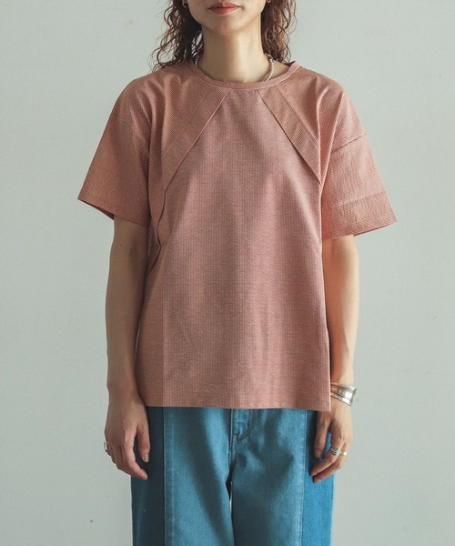 FIL DE FER(フィルデフェール)の「OLDストライプ 半袖カットソー(Tシャツ/カットソー・レディース・ブラック/レッド・FREE)」の9枚目の写真