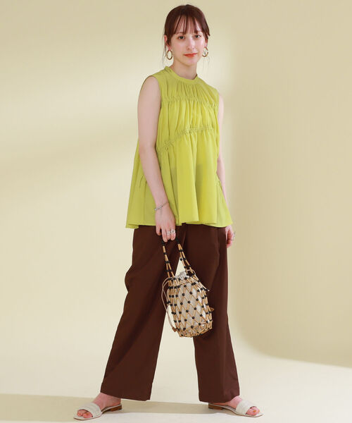 Ray BEAMS（レイビームス）の「BAGMATI / 巾着付 バッグ（トートバッグ・レディース・ブラック/オフホワイト・ONE SIZE）」の4枚目の写真