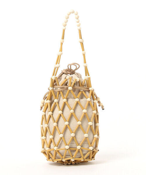 Ray BEAMS（レイビームス）の「BAGMATI / 巾着付 バッグ（トートバッグ・レディース・ブラック/オフホワイト・ONE SIZE）」の6枚目の写真