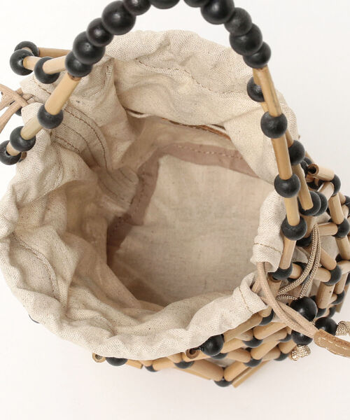 Ray BEAMS（レイビームス）の「BAGMATI / 巾着付 バッグ（トートバッグ・レディース・ブラック/オフホワイト・ONE SIZE）」の13枚目の写真