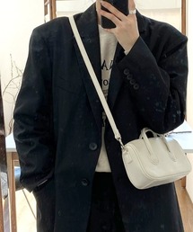 by muni:r | パステルレザースクエアクロスバッグ(ショルダーバッグ)