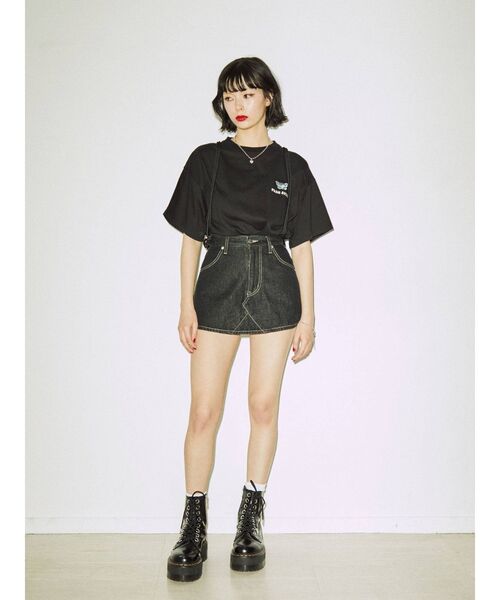 jouetie(ジュエティ)の「バックBIGロゴ Tシャツ(Tシャツ/カットソー・レディース・ブラック/オフホワイト/ブルー・MEDIUM)」の20枚目の写真