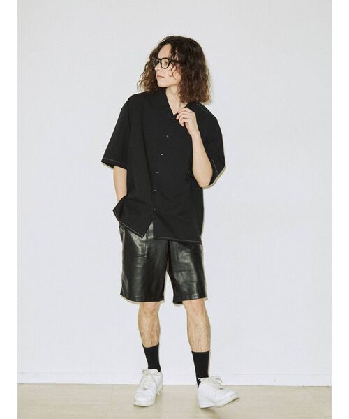 jouetie（ジュエティ）の「オーバーサイズ開襟シャツ【WEB限定・ユニセックス】（シャツ/ブラウス・レディース・ブラック/ピンク/ベージュ/ブルー/その他2・MEDIUM）」の13枚目の写真