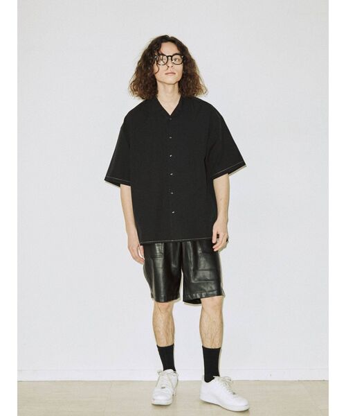 jouetie（ジュエティ）の「オーバーサイズ開襟シャツ【WEB限定・ユニセックス】（シャツ/ブラウス・レディース・ブラック/ピンク/ベージュ/ブルー/その他2・MEDIUM）」の14枚目の写真