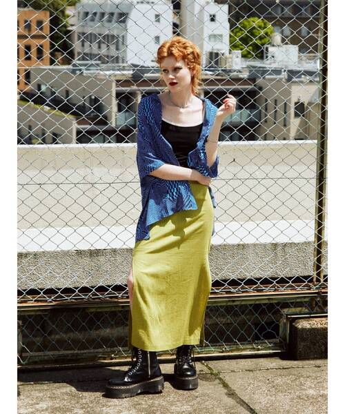 jouetie（ジュエティ）の「オーバーサイズ開襟シャツ【WEB限定・ユニセックス】（シャツ/ブラウス・レディース・ブラック/ピンク/ベージュ/ブルー/その他2・MEDIUM）」の19枚目の写真