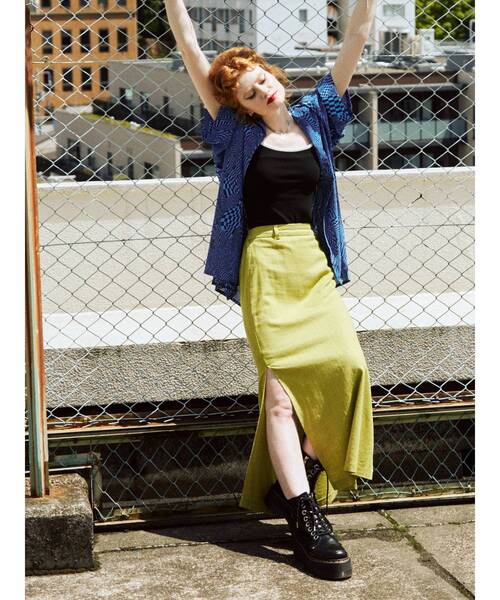 jouetie（ジュエティ）の「オーバーサイズ開襟シャツ【WEB限定・ユニセックス】（シャツ/ブラウス・レディース・ブラック/ピンク/ベージュ/ブルー/その他2・MEDIUM）」の20枚目の写真