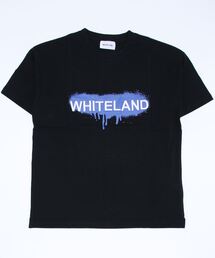 WHITELAND | [LAB限定]WHITELAND/ホワイトランと/WL/ｽﾌﾟﾚｰTEE/BLACK(Tシャツ/カットソー)