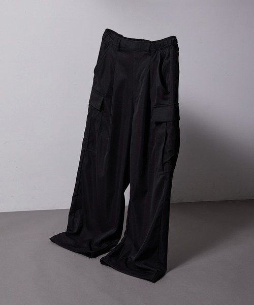 iisy（イージー）の「【 iisy 】ワイドシルエットカーゴパンツ（カーゴパンツ・メンズ・グリーン/ブラック・S/M/L）」の8枚目の写真