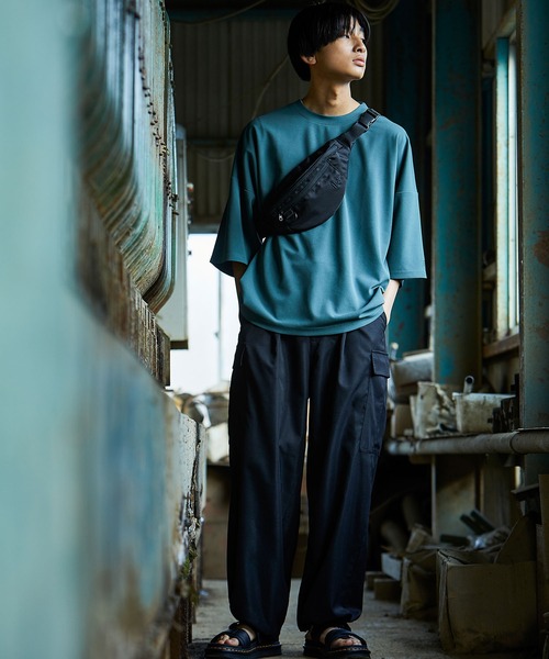 iisy（イージー）の「【 iisy 】ワイドシルエットカーゴパンツ（カーゴパンツ・メンズ・グリーン/ブラック・S/M/L）」の18枚目の写真