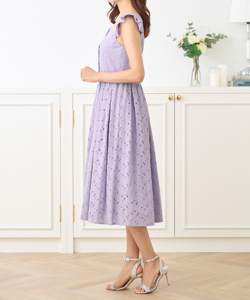 Prima Scherrer(プリマシェレル)の「コットンレース ワンピース Prima Scherrer(ワンピース・レディース・ホワイト/サックスブルー/ラベンダー・S/M)」の7枚目の写真