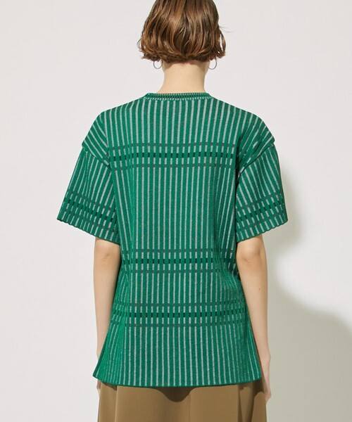 CITY TOKYO（シティトウキョウ）の「カラーラインリラックスニットトップス（ニット/セーター・レディース・ベージュ/ネイビー/グリーン・FREE）」の22枚目の写真