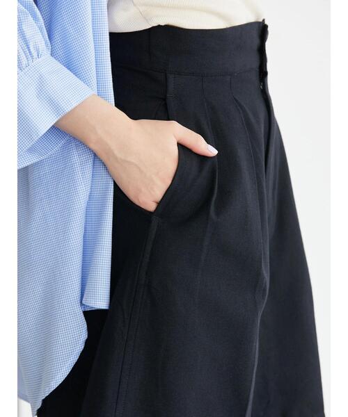 AMERICAN HOLIC(アメリカンホリック)の「リネンブレンドショートパンツ(その他パンツ・レディース・ブラック/ブラウン・S/M)」の7枚目の写真