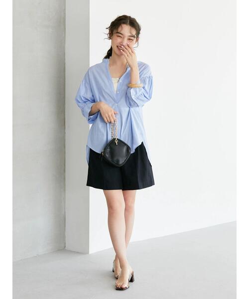 AMERICAN HOLIC(アメリカンホリック)の「リネンブレンドショートパンツ(その他パンツ・レディース・ブラック/ブラウン・S/M)」の11枚目の写真
