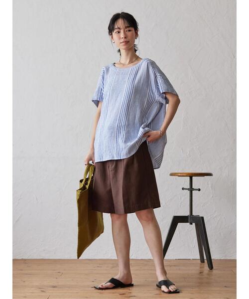 AMERICAN HOLIC(アメリカンホリック)の「リネンブレンドショートパンツ(その他パンツ・レディース・ブラック/ブラウン・S/M)」の17枚目の写真