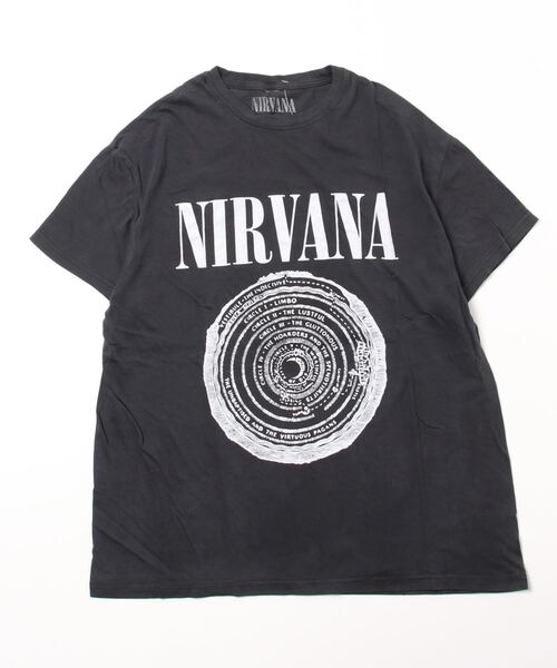 THRIFTY LOOK（スリフティールック）の「THRIFTY LOOK / スリフティールック THRIFTY "NIRVANA" TEE ニルヴァーナ バンドTシャツ バンT（Tシャツ/カットソー・メンズ・ブラック/ブラック系その他3/ネイビー/ブラック系その他2/スミクロ/ブラック系その他/ブラック系9/ホワイト・LARGE/X-LARGE/XX-LARGE/MEDIUM）」の4枚目の写真