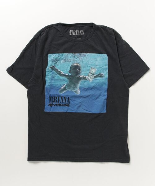 THRIFTY LOOK（スリフティールック）の「THRIFTY LOOK / スリフティールック THRIFTY "NIRVANA" TEE ニルヴァーナ バンドTシャツ バンT（Tシャツ/カットソー・メンズ・ブラック/ブラック系その他3/ネイビー/ブラック系その他2/スミクロ/ブラック系その他/ブラック系9/ホワイト・LARGE/X-LARGE/XX-LARGE/MEDIUM）」の5枚目の写真