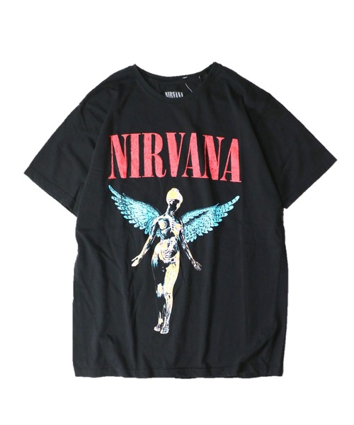THRIFTY LOOK（スリフティールック）の「THRIFTY LOOK / スリフティールック THRIFTY "NIRVANA" TEE ニルヴァーナ バンドTシャツ バンT（Tシャツ/カットソー・メンズ・ブラック/ブラック系その他3/ネイビー/ブラック系その他2/スミクロ/ブラック系その他/ブラック系9/ホワイト・LARGE/X-LARGE/XX-LARGE/MEDIUM）」の3枚目の写真